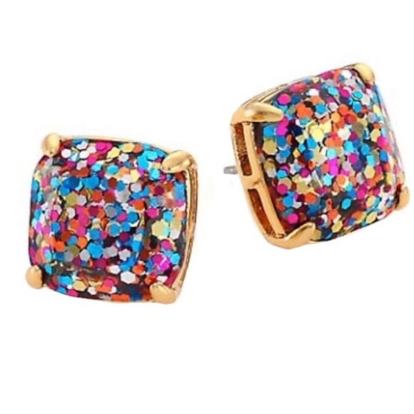 KATE SPADE • Glitter & Glee Squared Away Earrings - Picture 1 of 6